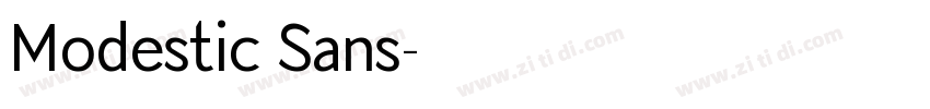 Modestic Sans字体转换